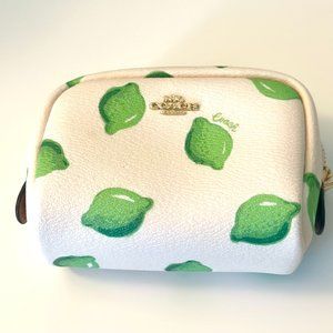 COACH ~  Lime Print small mini case pouch!  SOLD OUT!!